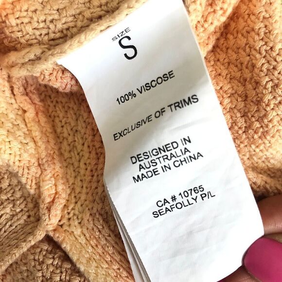 Seafolly Terrain Knit Midi‎ Dress in Sands Small - Picture 6 of 9